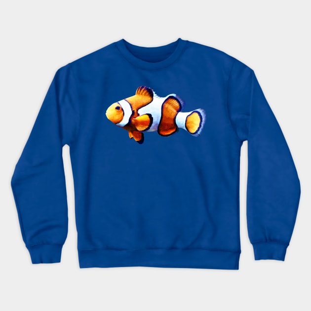 Clownfish Cutout Crewneck Sweatshirt by SusanSavad